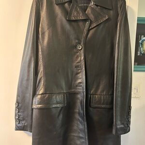 Banana Republic Black Leather Women's Jacket